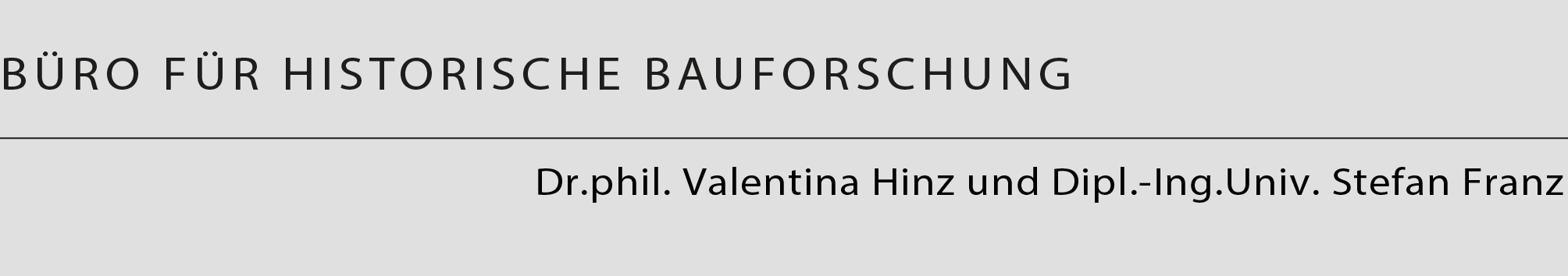 Titel, Hinz und Franz - B&uuml;ro f�r historische Bauforschung, M&uuml;nchen